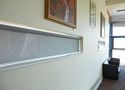 Roller Blind Systems, SG 4930, Multiscreen 1-10%, Room shot "Durham Gateway", Durham, United Kingdom